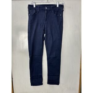 Old Navy Womens‎ Rockstar Skinny Jeans Size 4/28 Short Mid Rise Dark Wash Denim